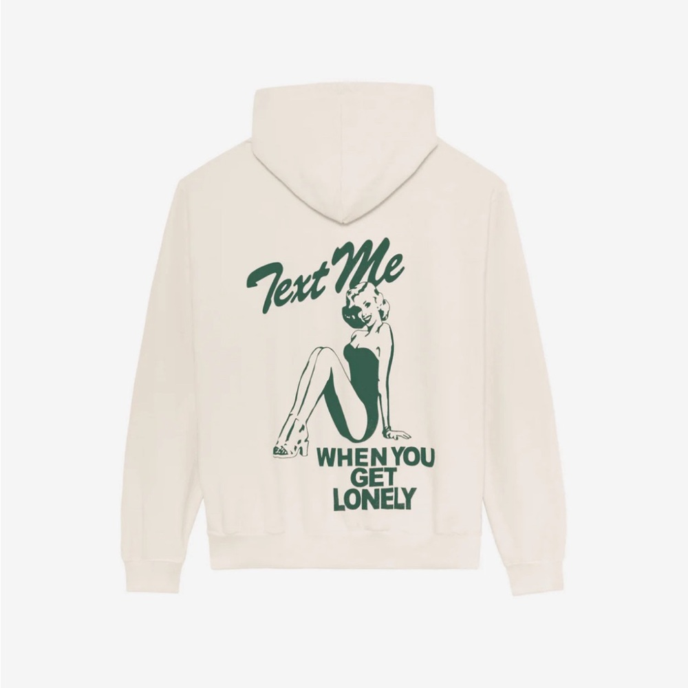 LONELY GHOST Text Me When You Get Lonely Heavyweight Hoodie
